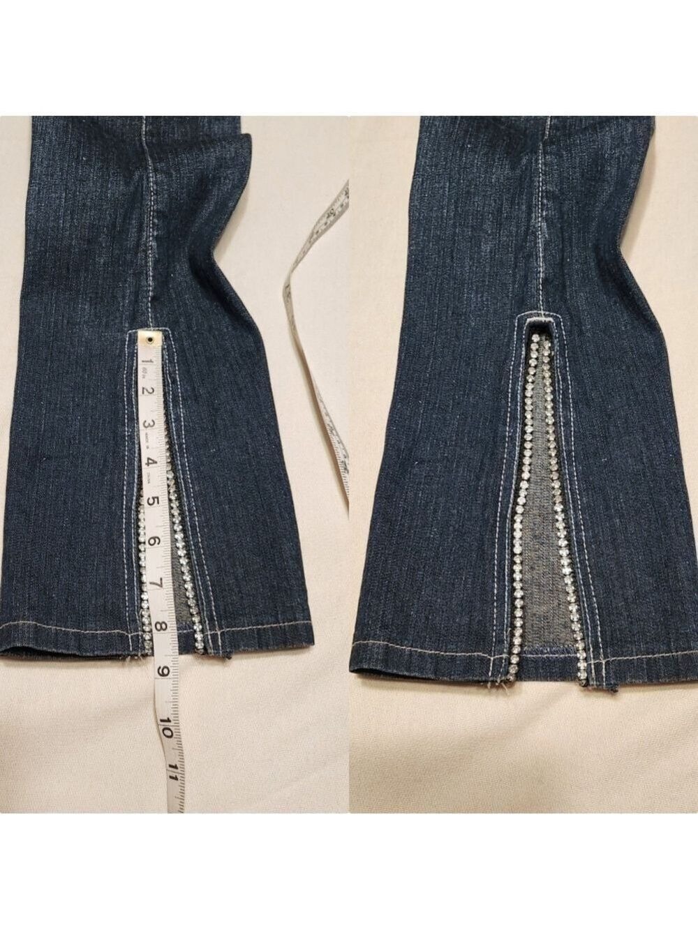 Zana Di Girls Flare Denim Jeans Dark Wash Size 16 - Picture 7 of 10